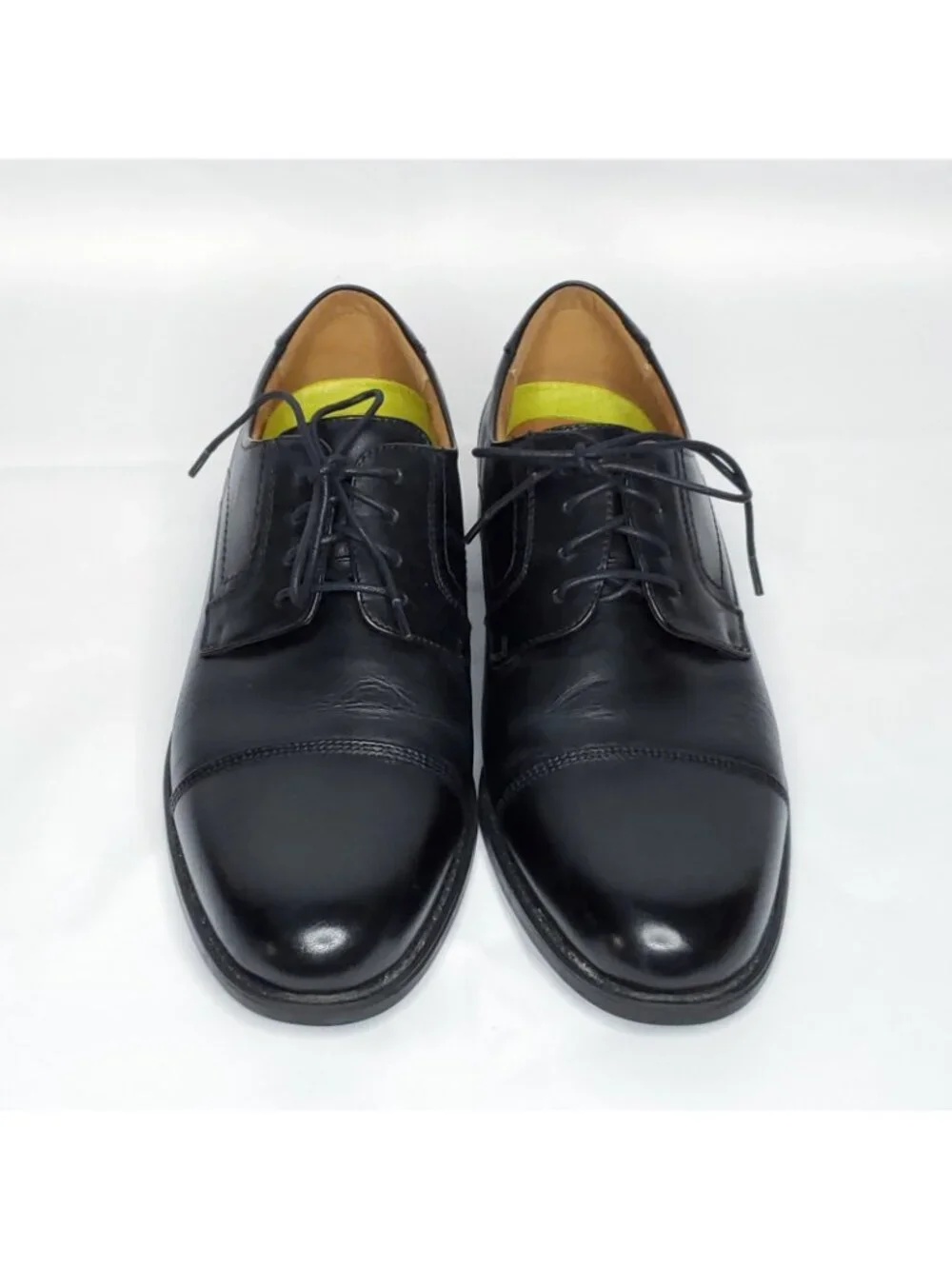 Florsheim Cap Toe Oxford Shoes 10 D Black Leather Dress Business